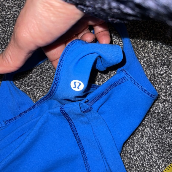 Lululemon reversible racerback tee royal blue top. - Picture 7 of 7